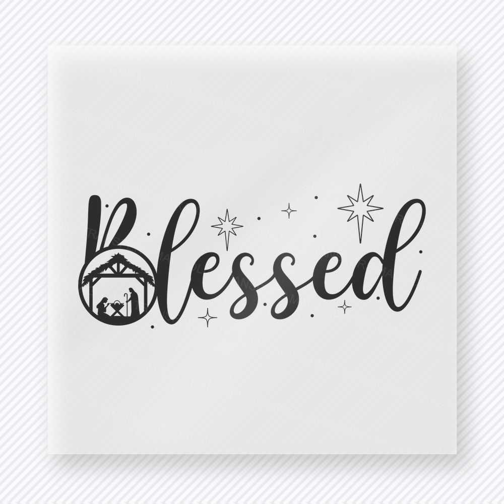 Blessed Nativity Bring Festive Christmas DTF Transfers