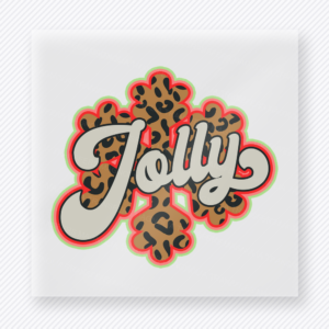 Jolly Retro Floral Bring Festive Christmas DTF Transfers