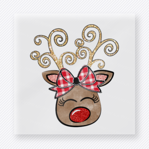 Reindeer Leopard Glasses Christmas DTF Transfers
