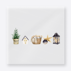 Neutral Nativity Shelf Christmas DTF Transfers