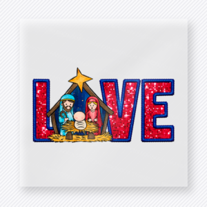 Love Nativity Bring Festive Christmas DTF Transfers
