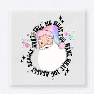 Really Want To Know Santa Christmas DTF Transfers