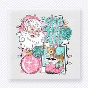 Ho Ho Ho Santa Reindeer Christmas DTF Transfers
