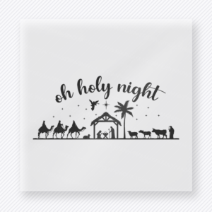 Oh Holy Night Nativity Bring Festive Christmas DTF Transfers