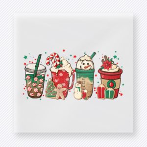 Christmas Treat Cups Bring Festive Christmas DTF Transfers