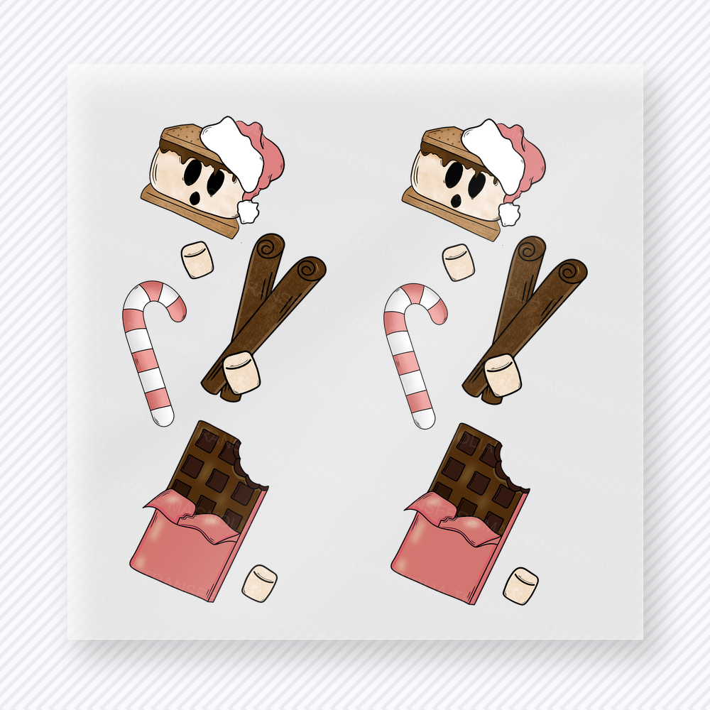 Christmas Baking Icons Bring Festive Christmas DTF Transfers