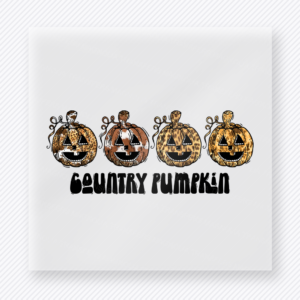 Country Pumpkin Patterned Country Pumpkins fall and Thanksgiving DTF transfer featuring patterned country pumpkins