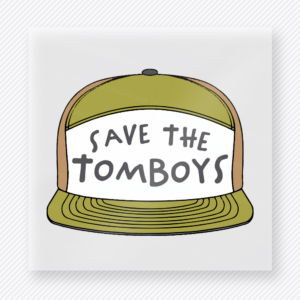 Save The Tomboys Olive Hat - Activist & Awareness DTF Transfers