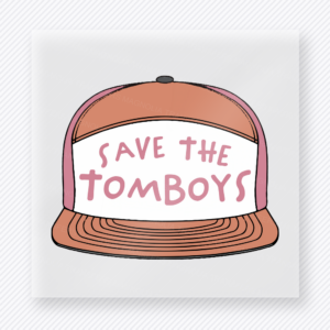 Save The Tomboys Peach Hat - Activist & Awareness DTF Transfers