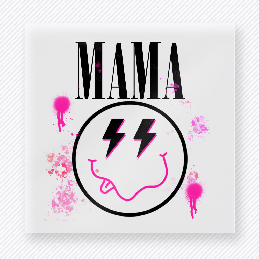 Mama Smiley Lightning Family DTF Transfers