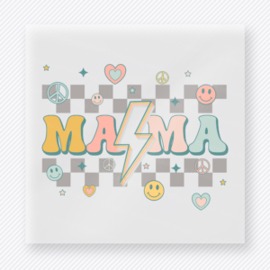Mama Soft Pastel Lightning Family DTF Transfers
