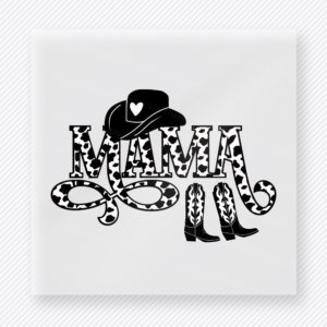 Mama Cowboy Boots Family DTF Transfers