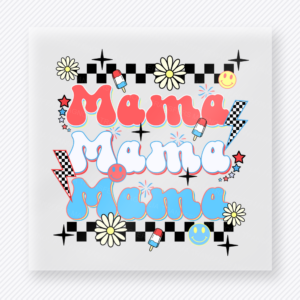 Mama Mommy Mama Checker Family DTF Transfers