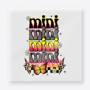 Mini Floral Checker Stack Family DTF Transfers