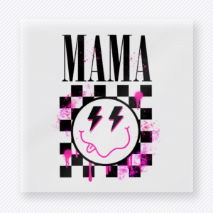 Checkered Mama Smile Family DTF Transfers