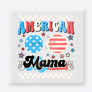 American Mama Sunglasses Patriotic DTF Transfers