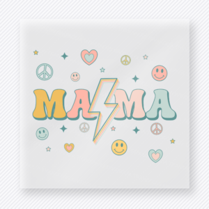 Pastel Mama Lightning Family DTF Transfers