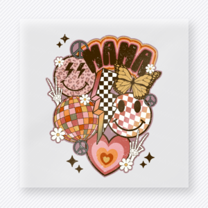 Mama Butterfly Smiley Collage Family DTF Transfers