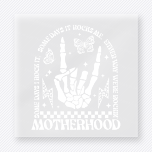 White Rocking Motherhood Family DTF Transfers