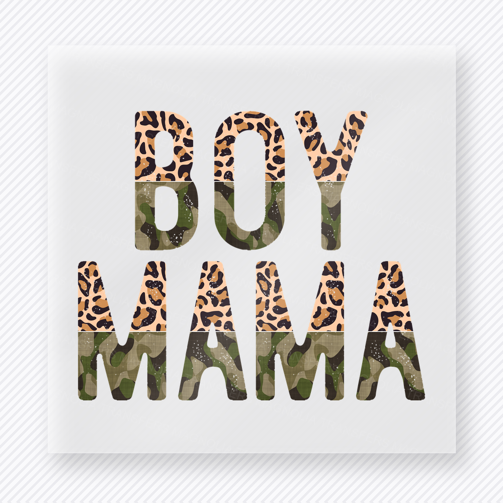 Boy Mama Leopard Family DTF Transfers