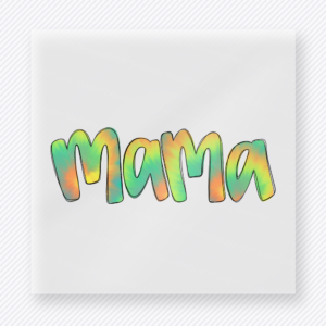 Rainbow Mama Rounded Bubble Family DTF Transfers