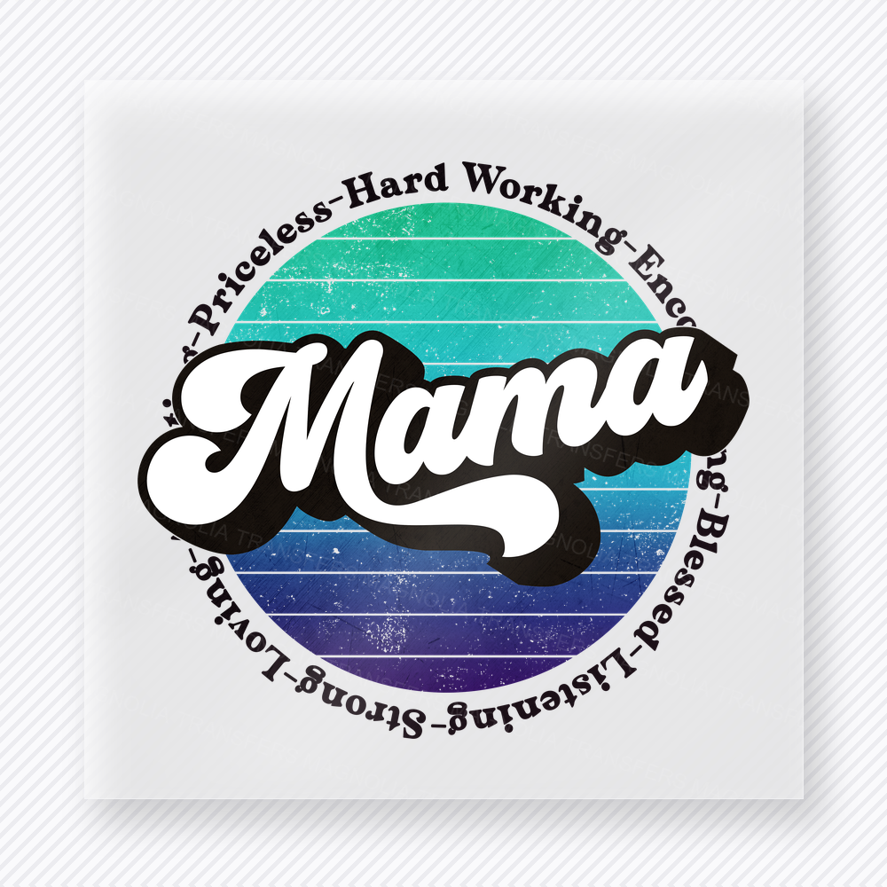 Mama Strength Circle Family DTF Transfers