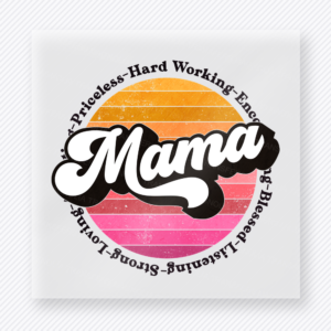 Mama Sunset Circle Family DTF Transfers