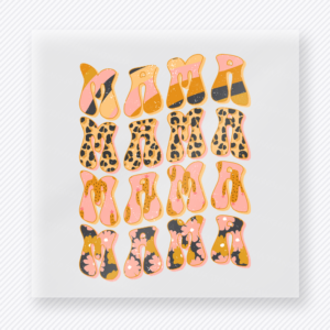 Mama Leopard Flip Flops Family DTF Transfers