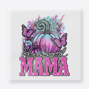 Blessed Mama Floral Pumpkin Butterfly Family DTF Transfers