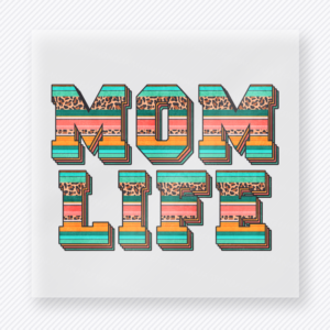 Mom Life Western Stripe Family DTF Transfers