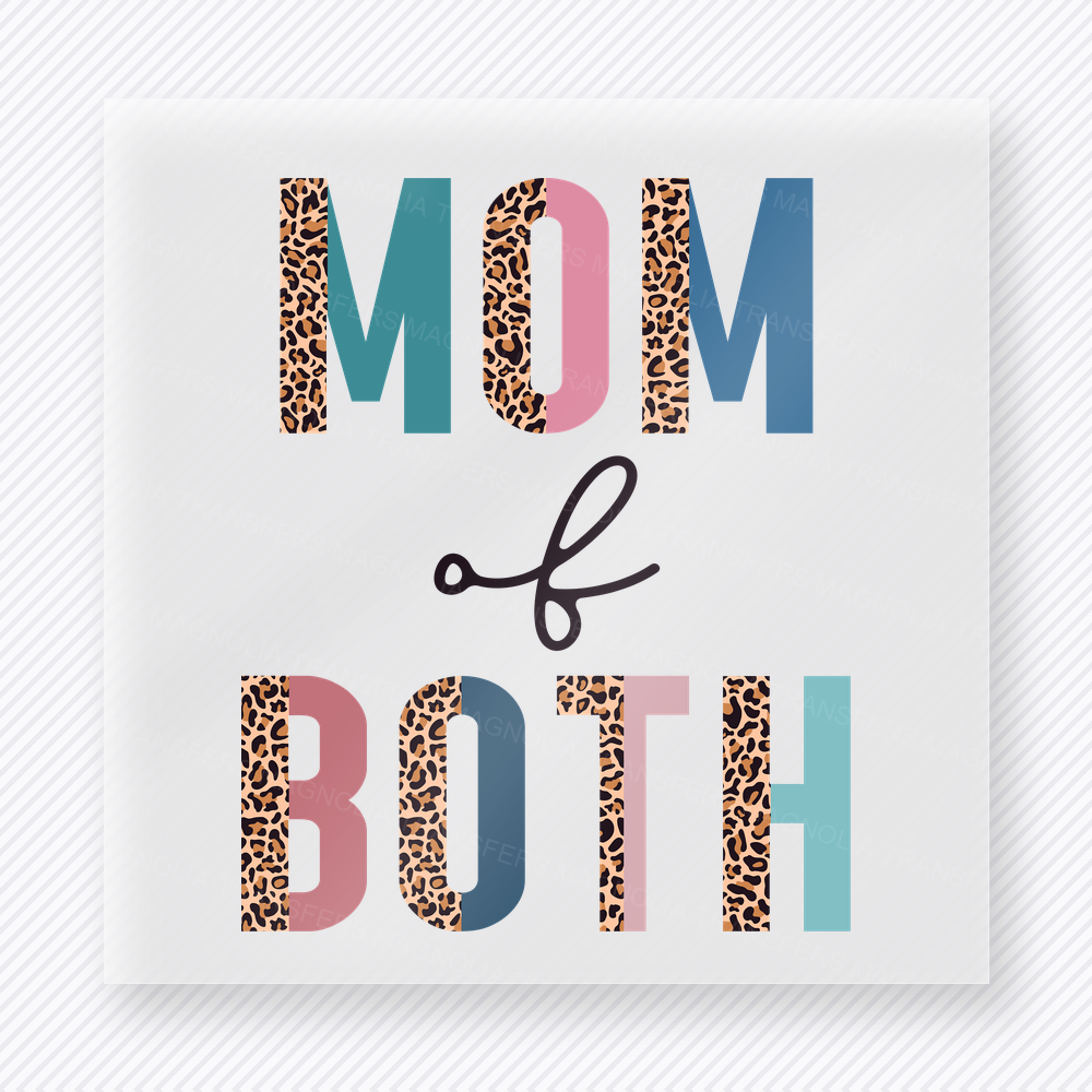 Mom Of Both Leopard Family DTF Transfers
