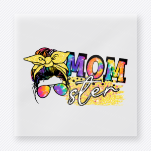 Momster Yellow Bow Leopard Family DTF Transfers