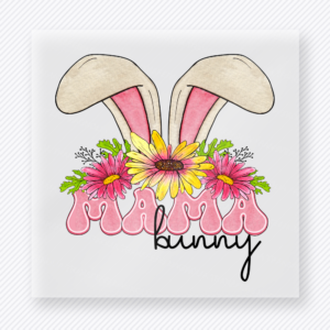 Mama Bunny Floral Easter Family DTF Transfers