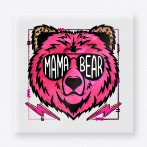 Pink Mama Bear Family DTF Transfers
