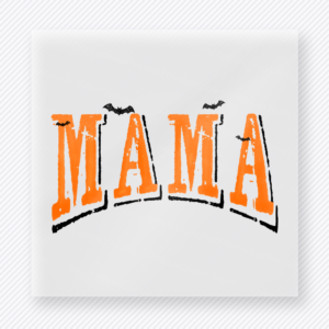 Orange Varsity Mama Family DTF Transfers