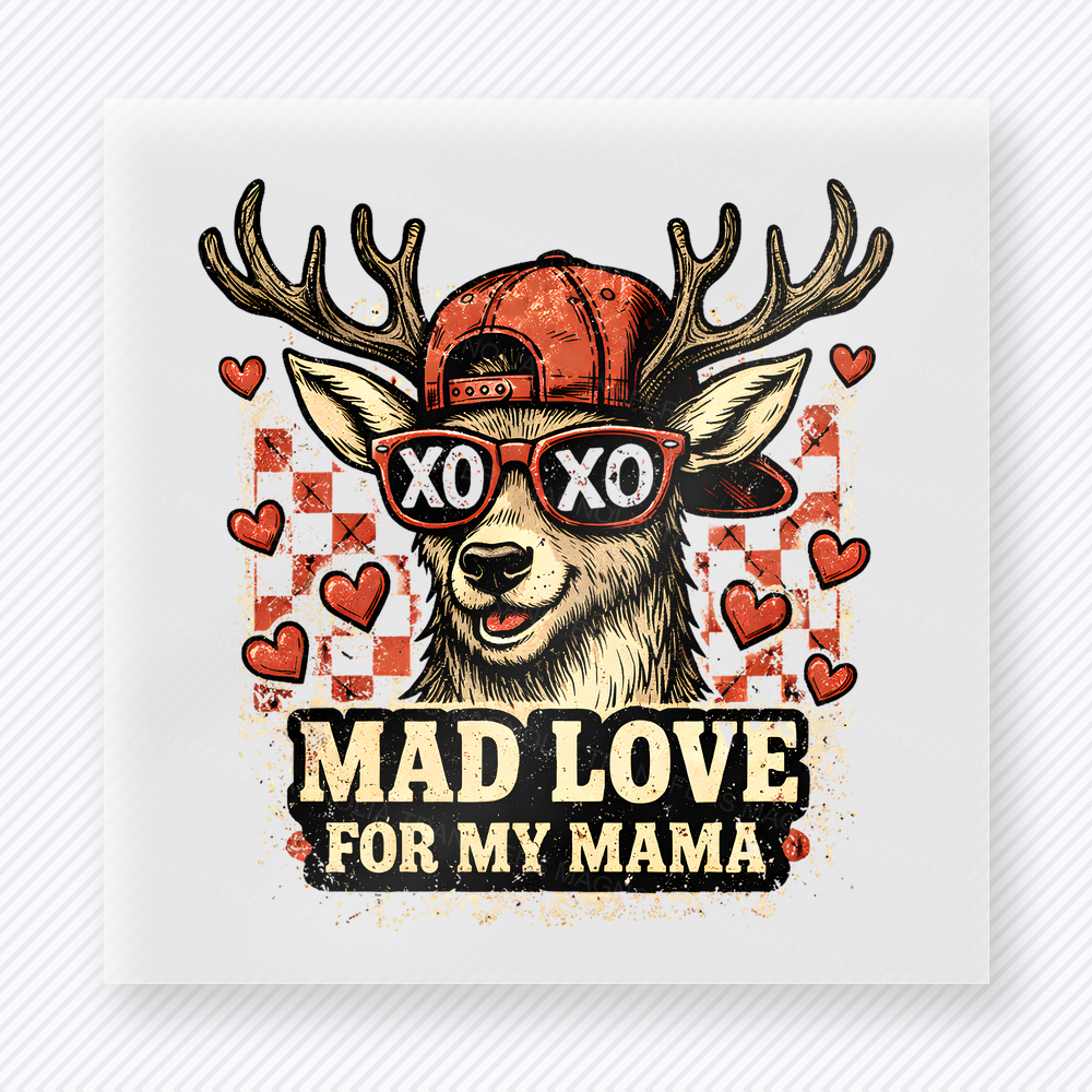 Mad Love For My Mama Deer Family DTF Transfers