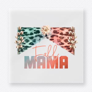 Fall Mama Leopard Bow Family DTF Transfers