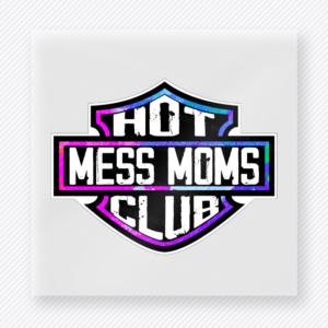 Pink Hot Mess Moms Club Badge Family DTF Transfers