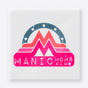 Pink Manic Moms Club Retro Logo Family DTF Transfers