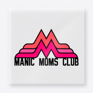 Hot Pink Manic Moms Club Logo Family DTF Transfers