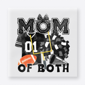 Black Mom Of Both Sports Family DTF Transfers