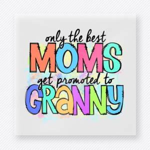 Only The Best Moms Get Promoted To Granny Family DTF Transfers