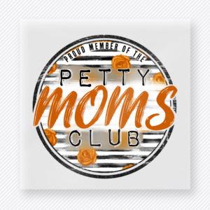 Petty Moms Club Orange Leopard Family DTF Transfers
