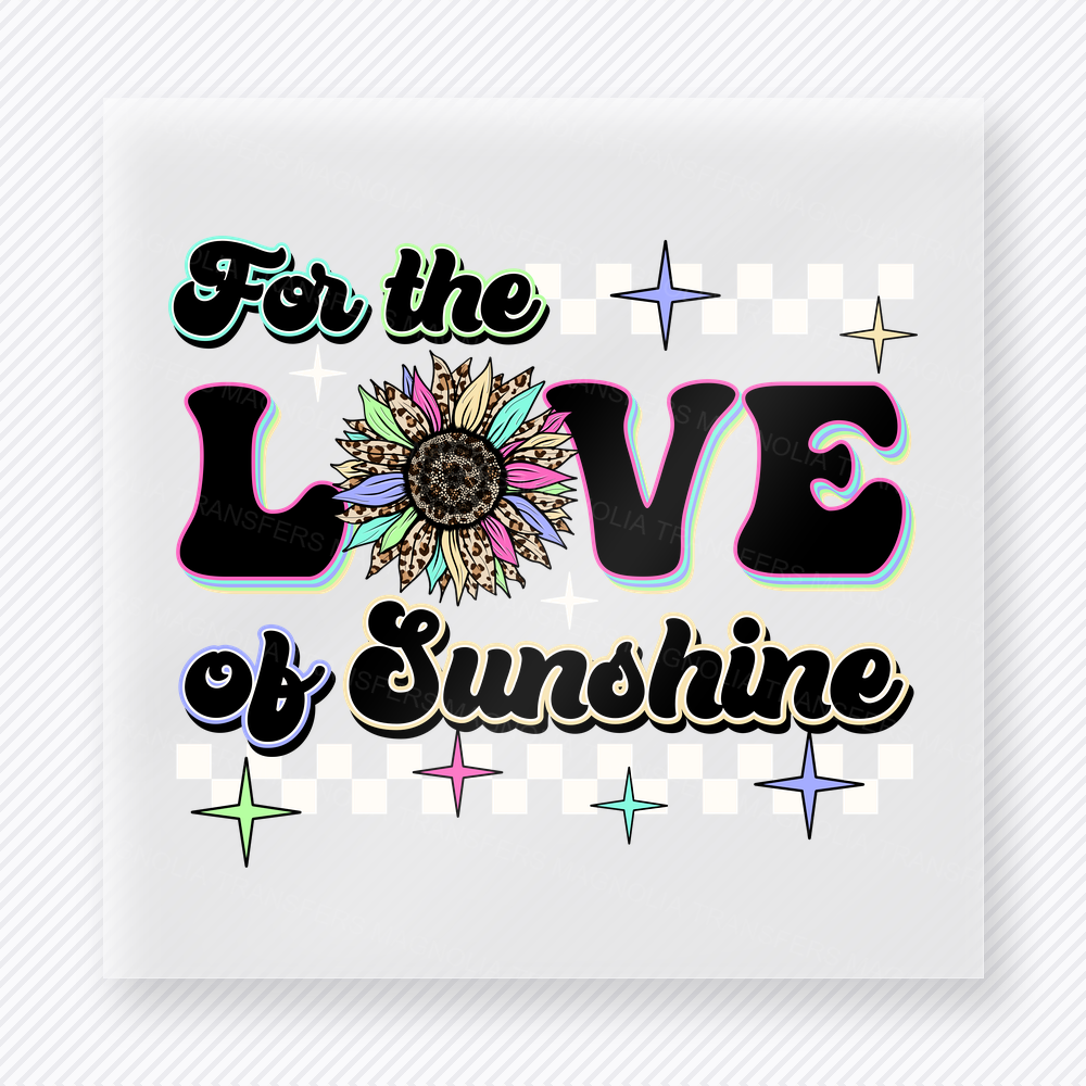 For the Love of Sunshine Stars | Beach & Summer DTF Transfer