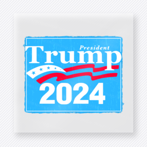 President Trump 2024 Blue | Political DTF Transfer