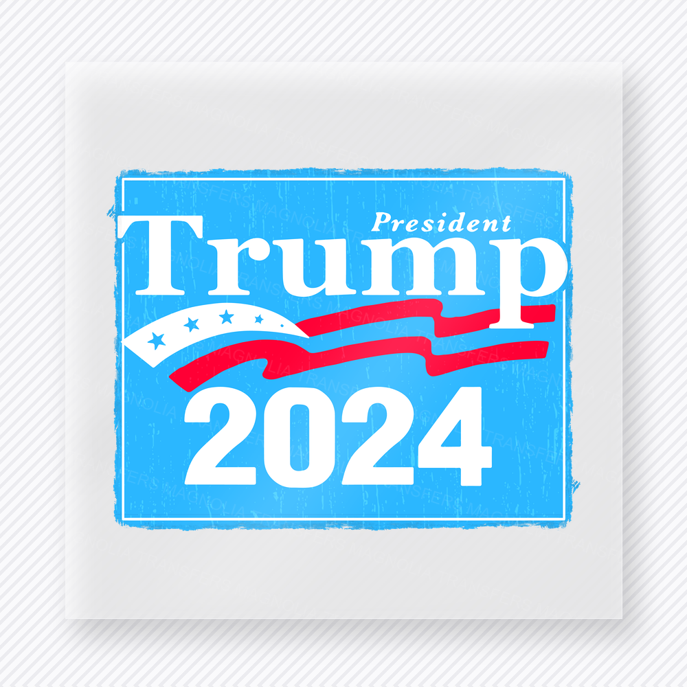 President Trump 2024 Blue | Political DTF Transfer