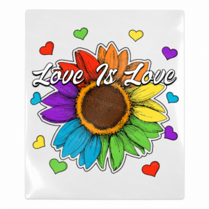 Love Is Love Rainbow Sunflower