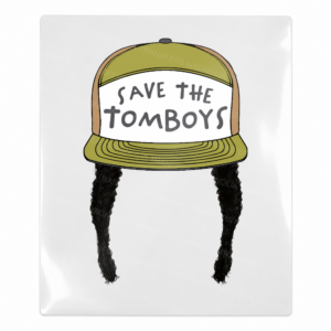 Save The Tomboys Olive Hat Black Braids Activist & Awareness UV transfer for hard-surface products