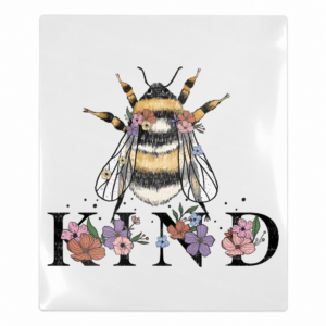 Bee Kind Floral Bee Animals & Pets UV transfer for hard-surface products