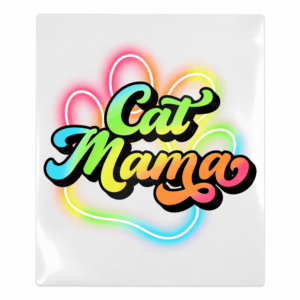 Cat Mama Neon Script Animals & Pets UV transfer for hard-surface products